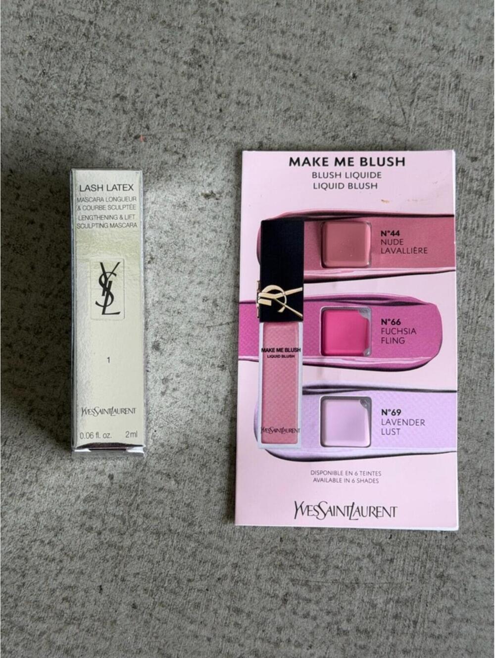 YSL / Lash Latex Mascara + Blush / Mini Bundle Set 2pc